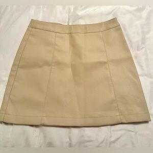 Forever 21 Pleather Skirt Tan